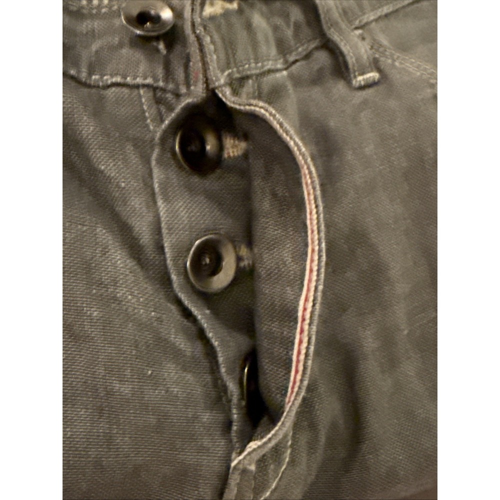 Raleigh Denim Martin Selvedge Denim Jeans Men's Gray 30x33.5 Button Fly EUC - Picture 11 of 12